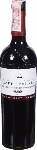 Вино Cape Spring Мерло-Каберне Совіньон 2017 0,75 л червон.