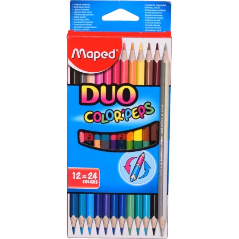 Олівці кольорові Color Peps Duo двосторонні 12/24 кол. MP.829600