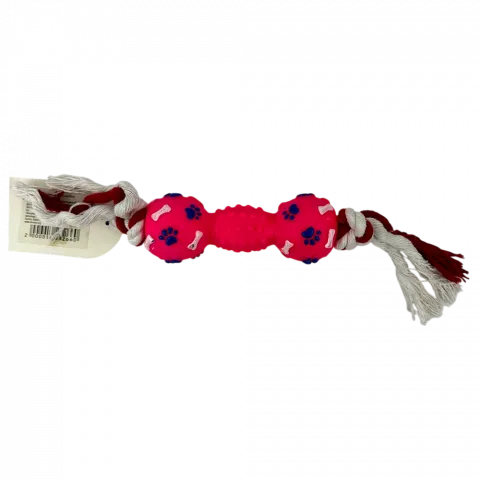 Іграшка для собак Гантель з мотузкою 30 см арт. XY1659167 И660