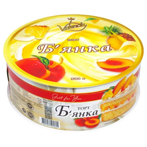 Торт Валєнсія 500 г Б`янка
