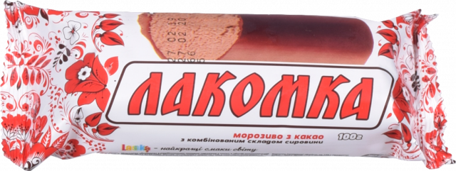 Морозиво Laska 100 г Лакомка з какао