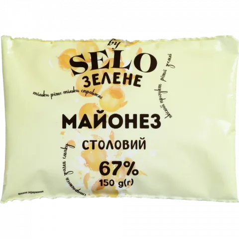 Майонез Selo Зелене 150 г ф/пак. Столовий 67