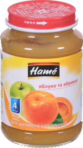 Пюре Hame 190 г яблуко і абрикос