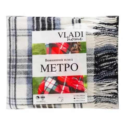 Плед Vladi 170х210 см Метро в сумці