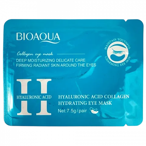 Маска д/очей BIOAOUA 7,5г з гіалур.кисл і колаген 28708 БИ