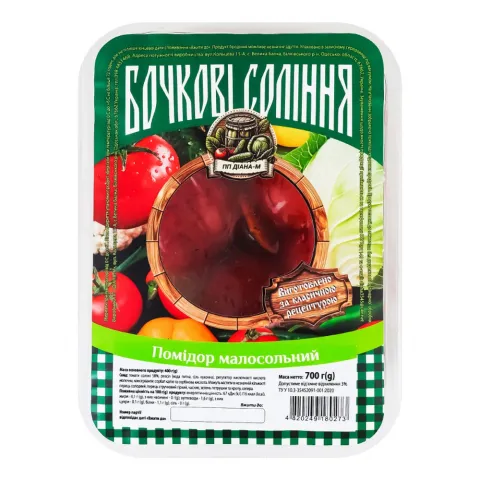 Помідори малосольні Діана-М 400 г