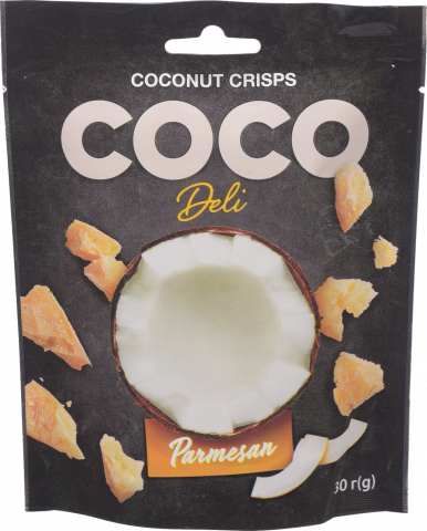 Чіпси кокосові Coco Deli 30 г з сиром Пармезан