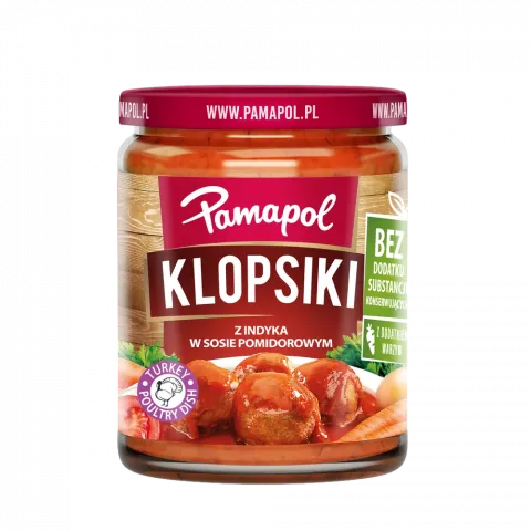 Конс Фрикадельки Pamapol 500г з індички у т/с И085(Польща)