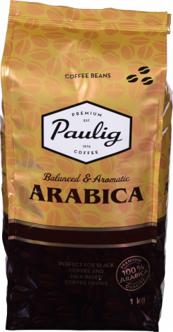 Кава Пауліг Арабіка 1 кг зерн.