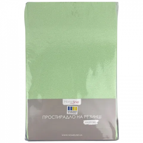 Простерадло HomeLine мар. н/рез. 90х200см 130г/м2 салат.