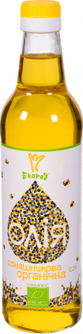 Олія Екород органічна 0,5 л нераф. соняшникова