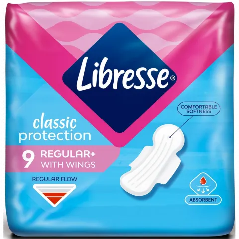 Прокладки Libresse 9 шт. Classic Protection Regular