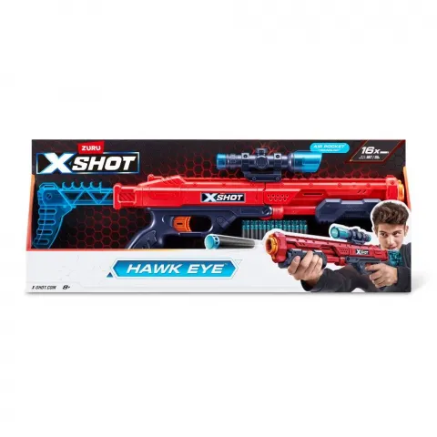 Іграшка Швидкострільний бластер Zuru X-Shot Red Excel Hawk Eye 16 патронів 36435R