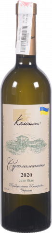 Вино Колоніст Сухоліманське 0,75 л сух. біле