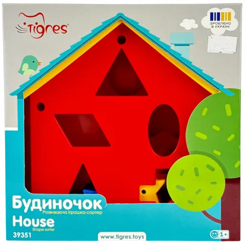 Іграшка-сортер Будиночок розвиваючий у кор. 39351