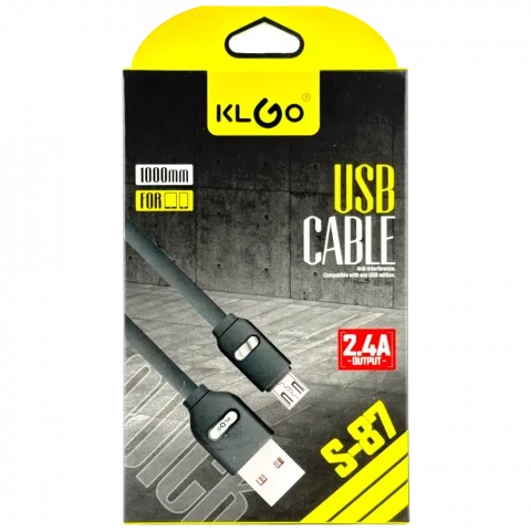 Кабель для передачі даних, 1м Android-Mirco USB, S-87 арт. 17488-12 И877