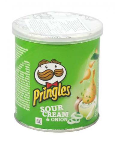 Чіпси картопл. Pringles 40 г Сметана та цибуля (Бельгія) И384