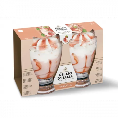 Морозиво Gelato d`Italia 290г Полуниця стак.(Італія) И466
