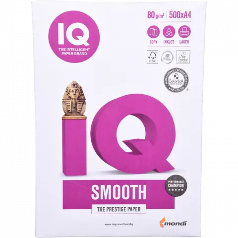 Папір офісний А4 Mondi IQ Smooth 500 арк. IQSmh A4/80