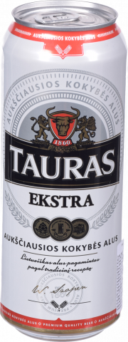 Пиво Tauras 0,5 л жб Extra