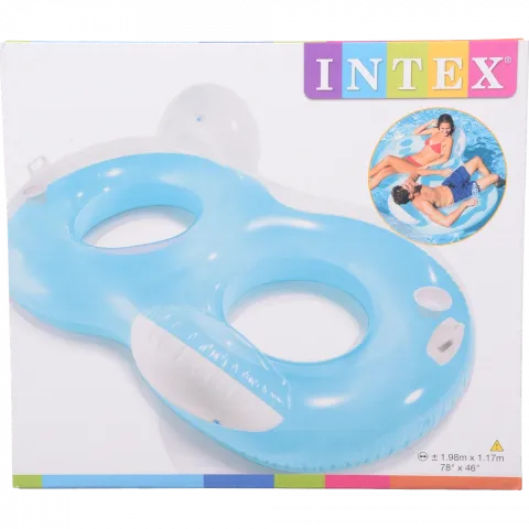 Круг Intex 56800 2-місний спинки ручки 198х117 см