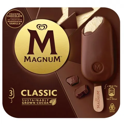 Морозиво Magnum 3х75 г Класік мультіпак И991