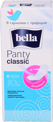 Прокладки щоден. Bella 20 шт. Panty Classic