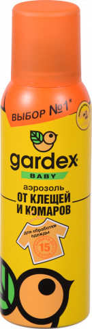 Аерозоль в/кліщів та комарів Gardex Baby 100 мл дитячий