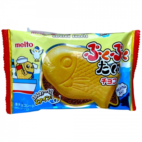 Вафлі Meito 16.5 г рибки з молочним шоколадом