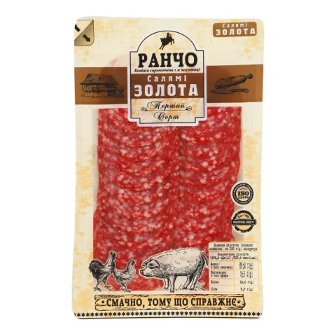 Ковб Ранчо Салямі Золота 75 г с/к 1 ґат. Д55