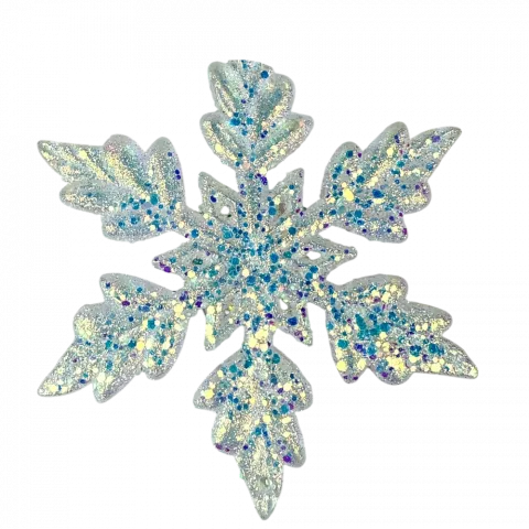 Підвіска ялинкова Сніжинка 10,5 см гліттер арт. WH41163 9245 И938