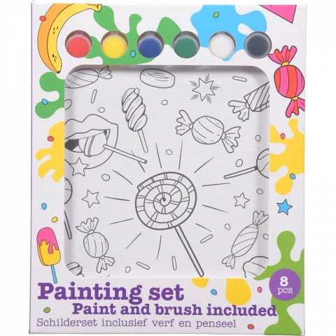 Набір для малювання: полотно 20х20см, рамка, фарби арт. 491702080 И268 (КІН)