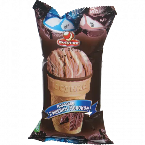 Морозиво Ласунка 70 г Шок. зі згущ. молок.
