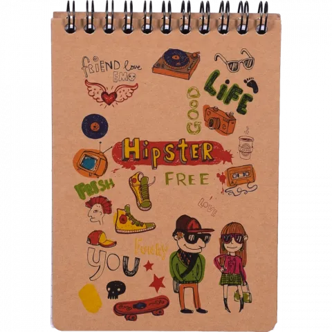 Блокнот Kraft А6 80 арк. клітин. BM.2481