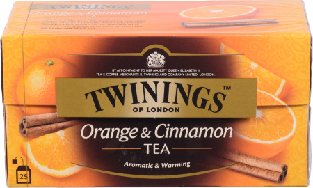 Чай Twinings 25 шт. чорн. з аромат. апельсину та кориці (Англія) И349
