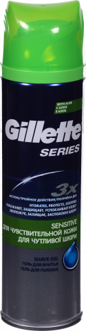 Гель дгоління Gillette 200 мл SERIES Sensitive Skin