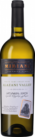 Вино Міріані Алазанська долина 0,75 л н/сол. біле