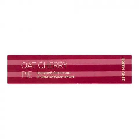 Батончик Green Chef 40 г з пластівцями та шмат. вишні