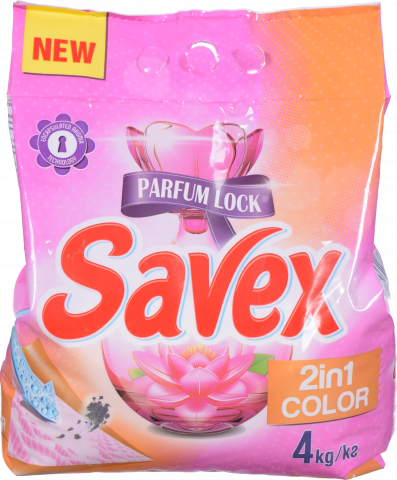 Порошок Savex 4 кг автомат Parfum Lock 2в1 Color И188