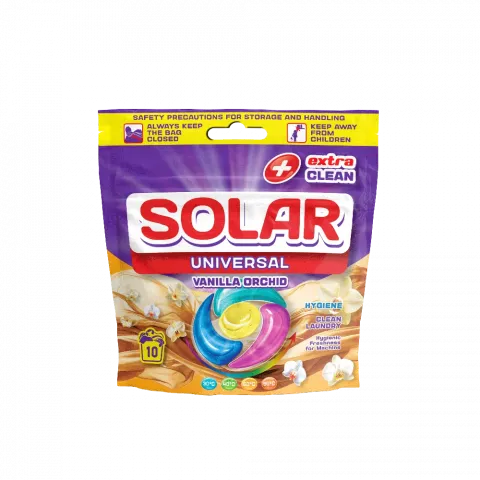 Капсули д/прання Solar 10 шт. Universal Vanilla Orchid