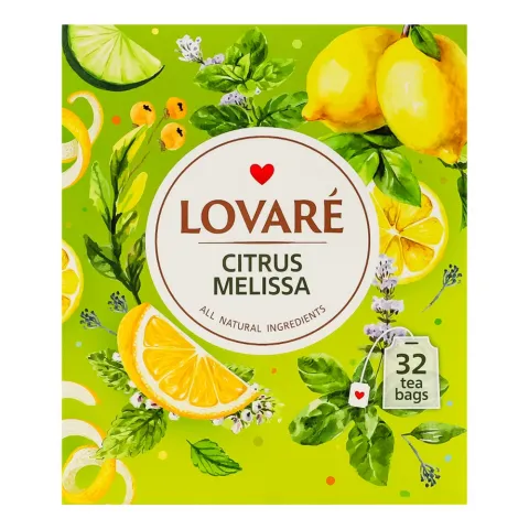 Чай Lovare 32 шт. Цитрусова меліса