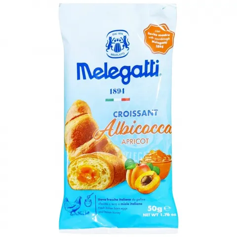 Круасан Melegatti 50 г з абрикосом (Італія)