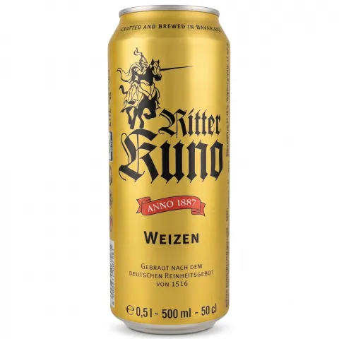 Пиво Ritter Kuno Weizen 0,5л з/б 5,4 И231 (Німеччина)