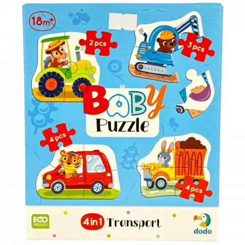 Іграшка Dodo Пазл 4в1 Baby puzzle Транспорт 300685
