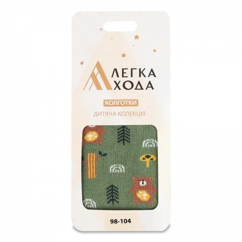 Колготки дит. Легка Хода 8260 98-104 56 17 зелений