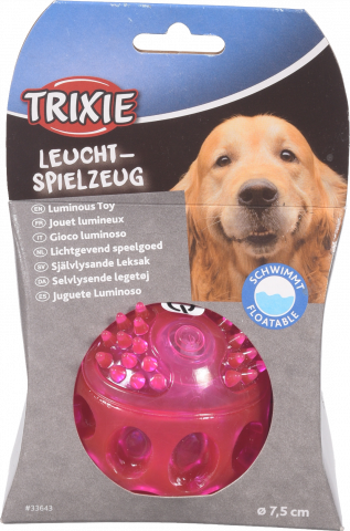 Іграшка д/собак М`яч з підсвічуванням термопластичний каучук 6,5 см 33643 6435