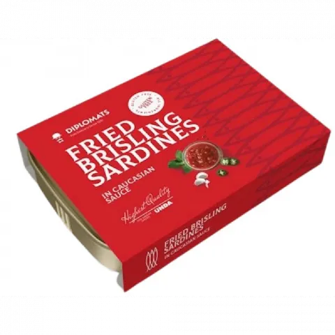 Конс Сардини Brisling 100 г у соусі Red Chermoula (Латвія)
