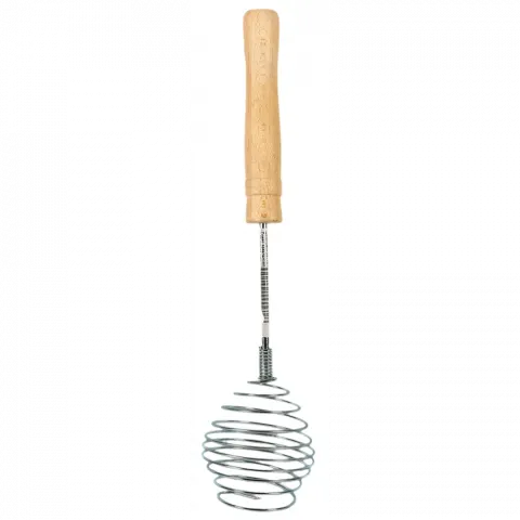Взбивачка металева з дерев`яною ручкою 7010