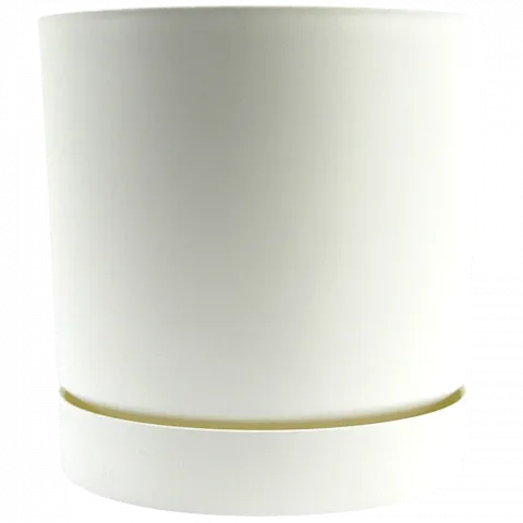 Горщик д/квітів PP Tubo 13 см білий DPOP130-S449 И781 (Польща)