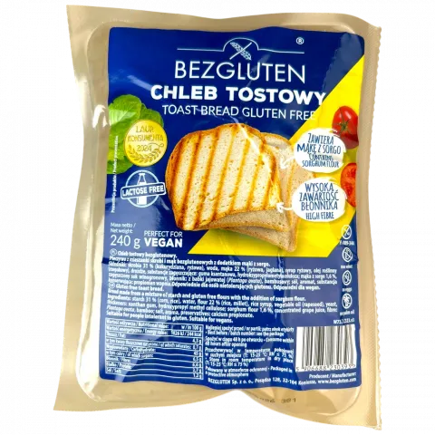 Хліб Bezgluten 240 г тостовий без глютену И393 (Польща)